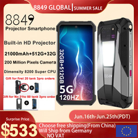 8849 Tank 3 Pro Unihertz Rugged Smartphone Projector 23800mAh 5G 32/36GB RAM+512GB ROM Mobile Phone