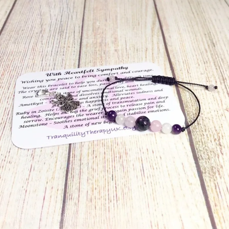 Consolation gift: Crystal consolation bracelet