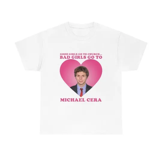 Camisa Micheal Cera para ir a la Iglesia, chica buena