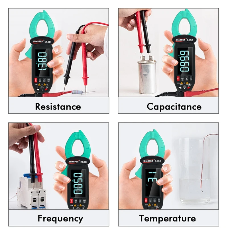 WinAPEX 268B Intelligent Large Screen AC-DC Leakage Meter 600MA-60A Multi-Function Leakage Current Meter