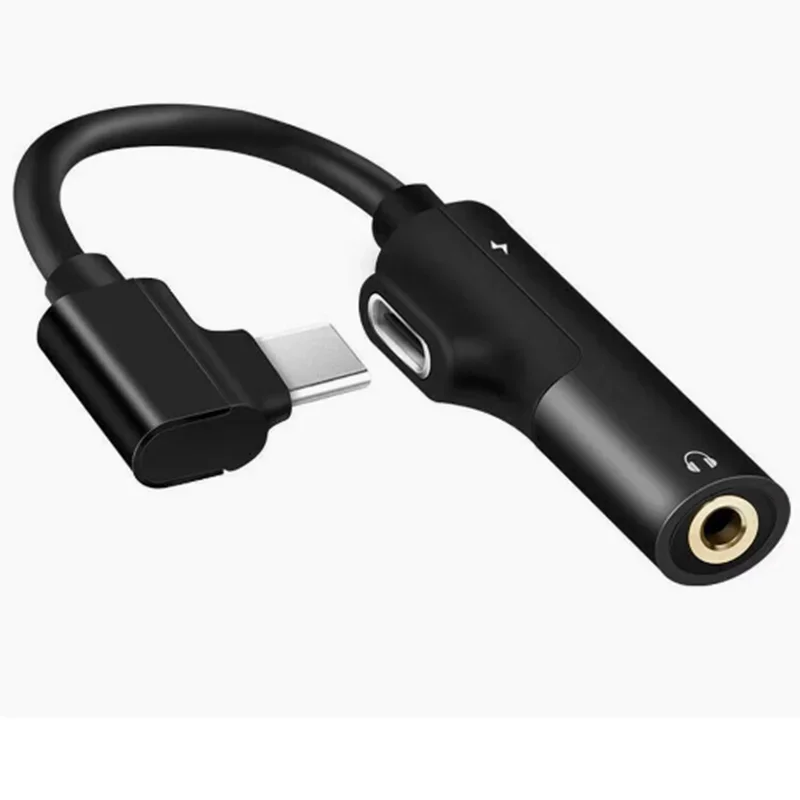 محول هاتف الكوع من النوع c ذكر أنثى إلى 35 ملم اثنين في واحد مناسب لهواوي فيفو الدخن k50pro HONOR 70 محول tc