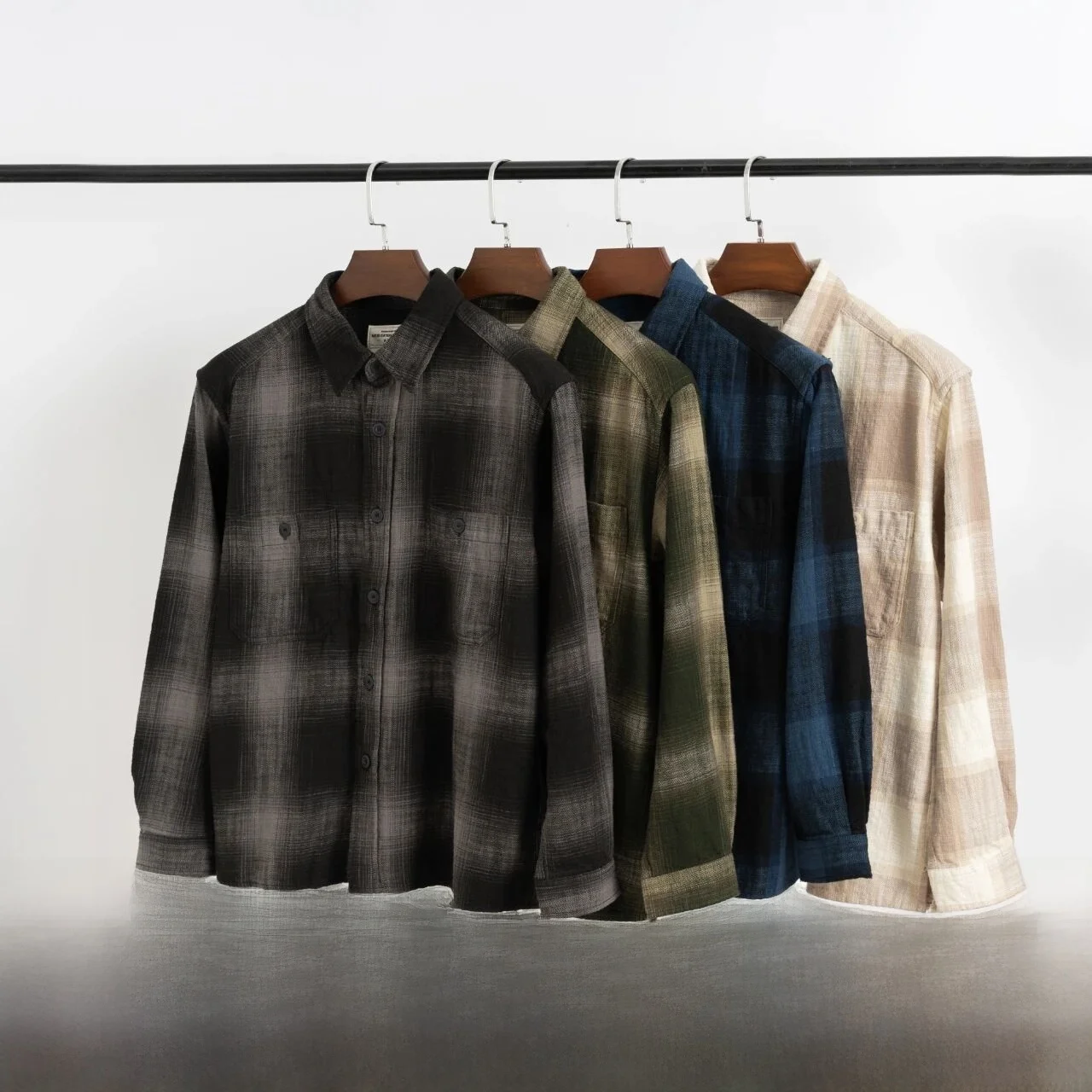 

Retro Plaid Thiened Warm Long Sve Cotton irt Men's Waed Stand Fit Youth Autumn Winter Classic Sle Button up