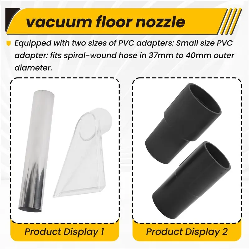B90B-Extractor Hand Wand With Clear Head For Upholstery & Carpet Mattress Cleaning, Car Detailing Vacuum Wand