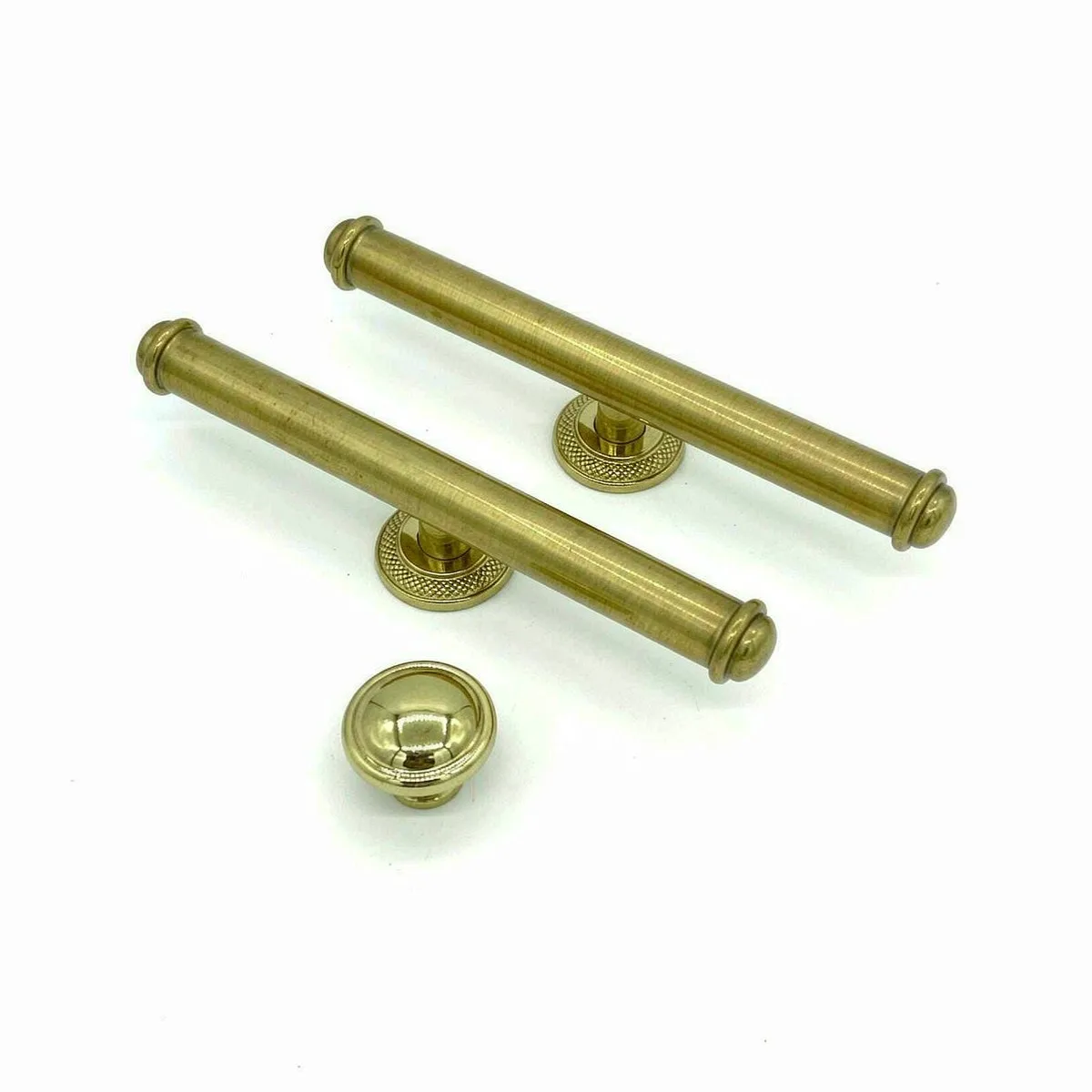 European Gold Brass Cabinet Handle and Knob Round Ball Drawer Pull Wardrobe Closet Kitchen Cupboard Door Pull Furniture Hardware
