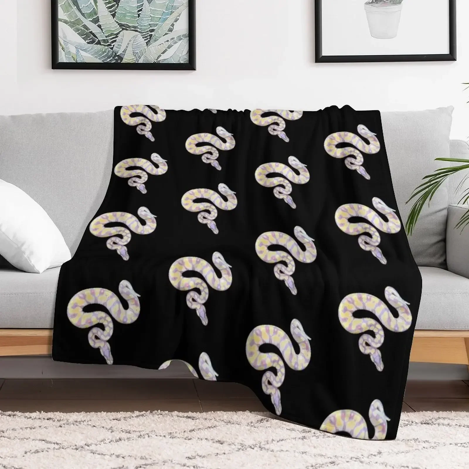 Ball Python- Banana Beauty- Snake Throw Blanket heavy to sleep Luxury Thicken Quilt Large Blankets