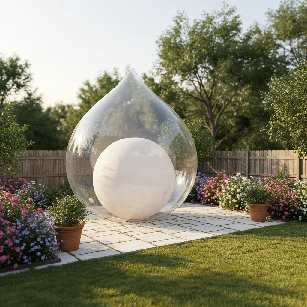 Inflatable Transparent Astronaut Moon Model Outdoor Decoration With CE Blower Customizable Size & Color-MH Dreamland Brand