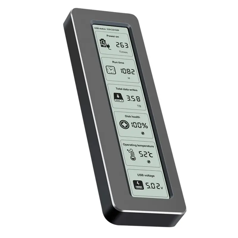 AED6-M2 Nvme Enclosure USB 3.2 Gen2 10Gbps Pcie SSD Box M.2 Nvme SSD Case Intelligent Digital Health Monitoring M.2 SSD Case