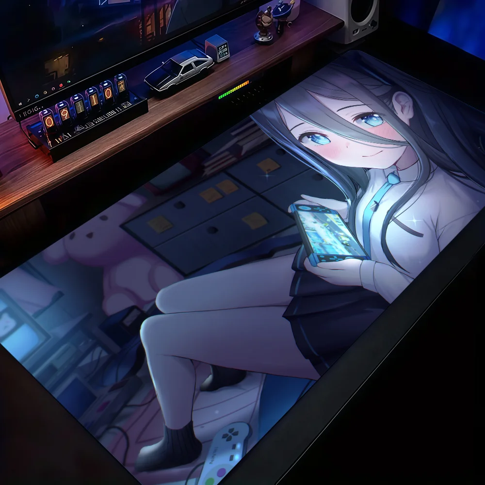 B-Blue Game Archive Mouse Pad Non-slip Thickened MousePad Large Writing Lockedge Office Student Gaming Cushion