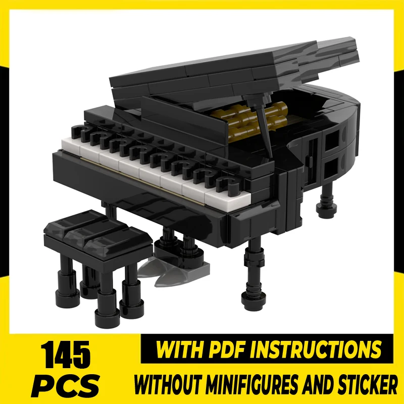 

Creative Model Moc Building Blocks Minifig-scale Grand Piano Model Technology Model Bricks DIY Assembly Holiday Toy Gifts