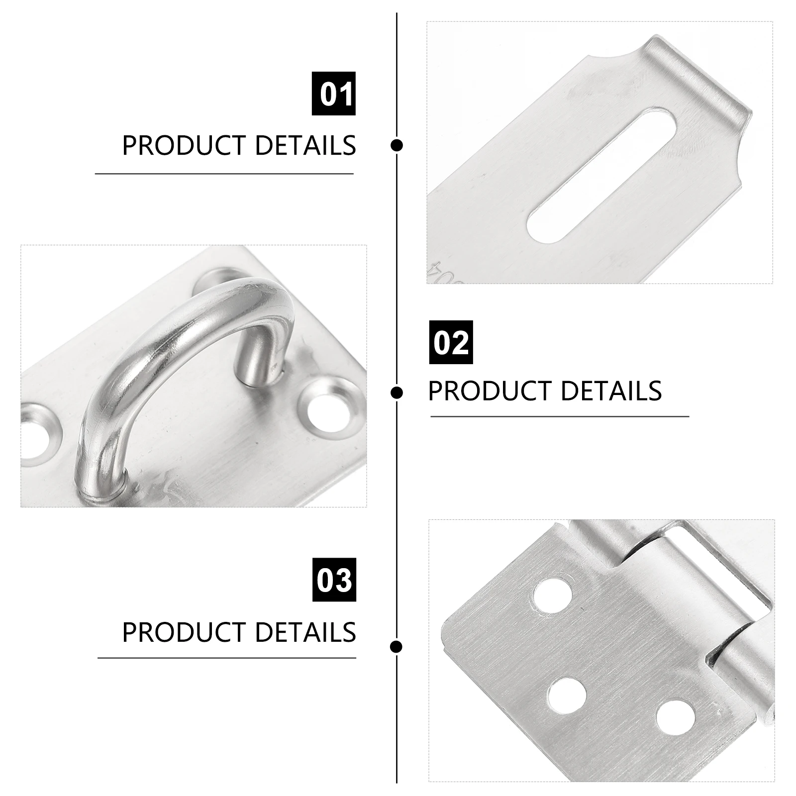 

Stainless Steel Door Locks Hasp Latch Outdoor Security Buckle Gate Childproof Hardware Cupboard Drawer Clasp Hasp Latch Gate