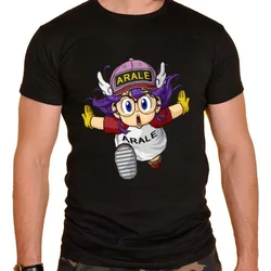 Anime Blusas Harajuku Casual Short Sleeve Tops ARALE Classic Sweet Girls Man Cotton T-Shirt Dr Slump Norimaki Arare Cartoons