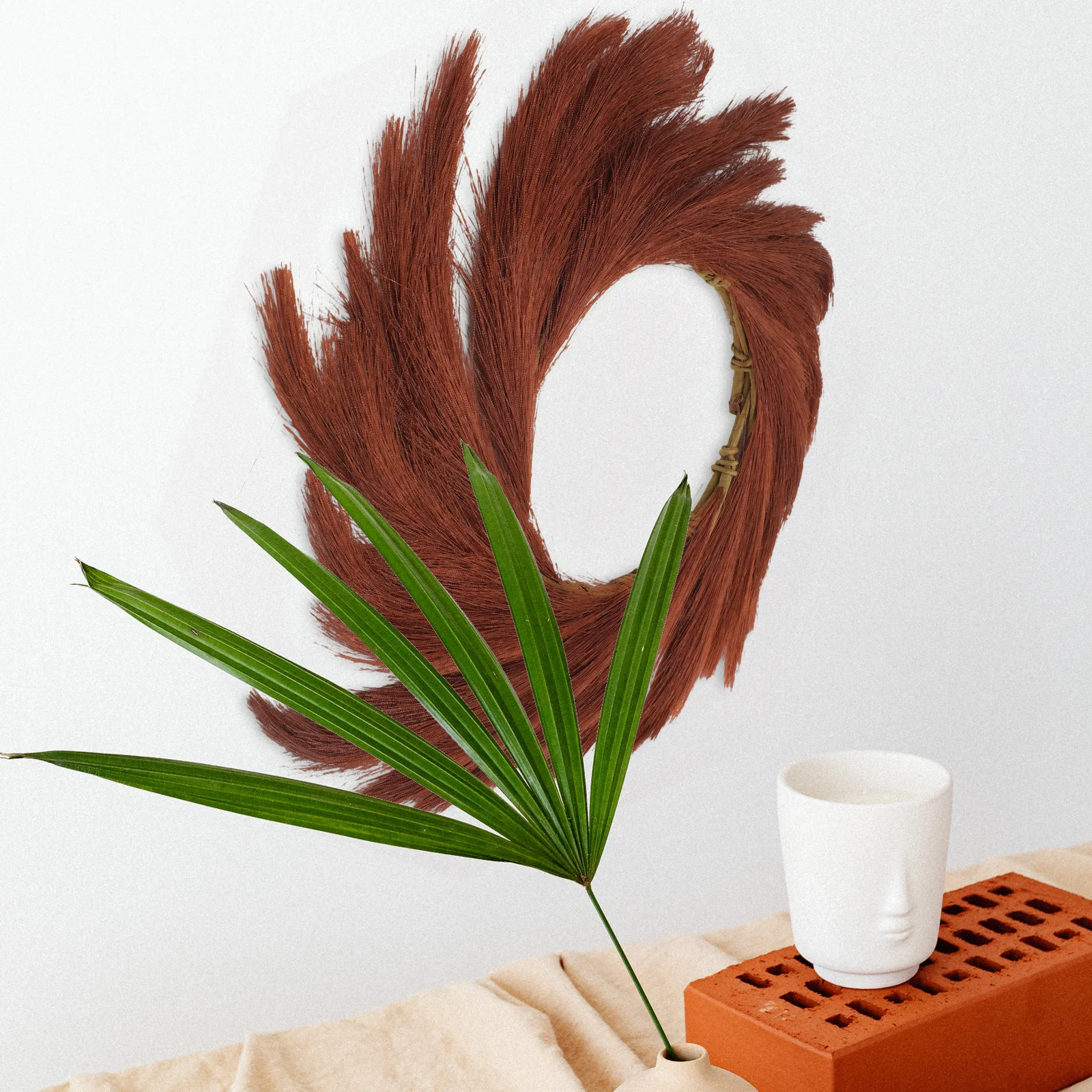 

Artificial Garland Door Decor Wall Decoration Wreaths for Indoors Outdoor Faux Garden Polyester Hanging