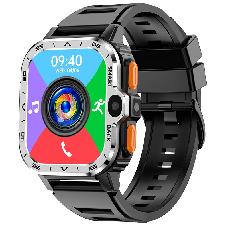 Jam tangan pintar 4G dengan kartu Sim Android 8.1 GPS WIFI kamera ganda Hombre 2024 jam tangan pintar Pria Wanita PGD