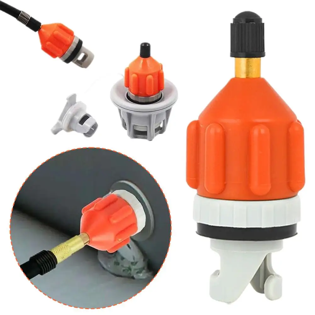 

Inflatable Boat SUP Air Valve Adapter - Car Pump to Kayak/Paddle Board Nozzle Air Pump Converter Attachment ﻿
