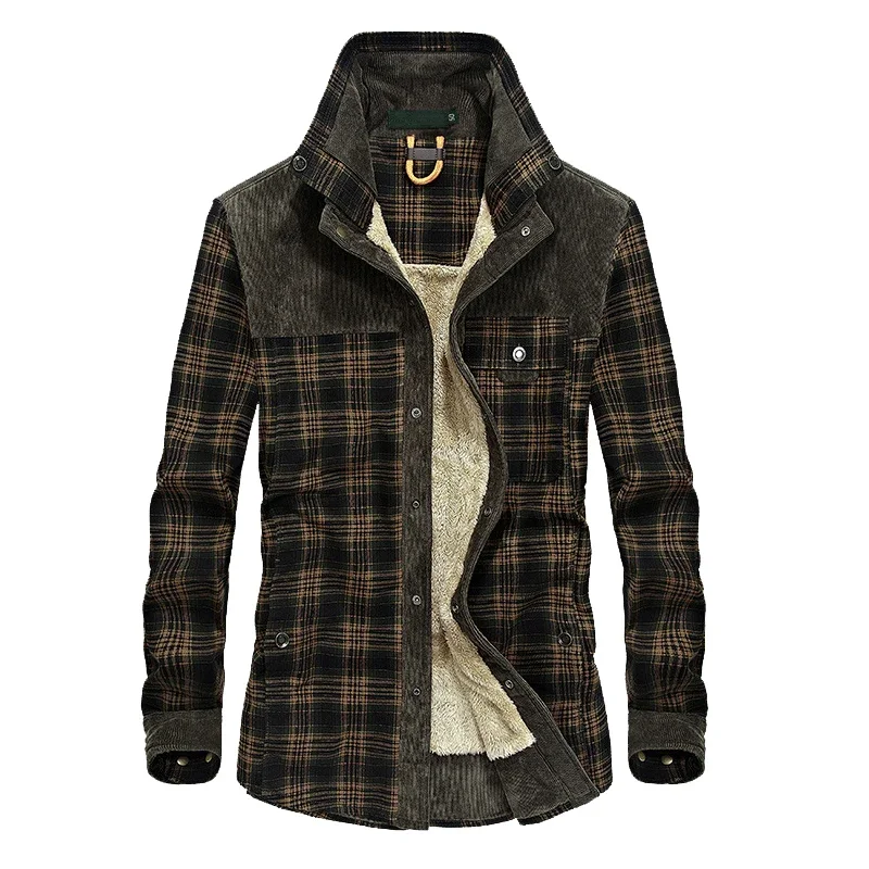 Mountainskin-Chaqueta cálida de lana para hombre, abrigo grueso del Ejército, ropa ajustada, ropa de marca, otoño e invierno, SA831