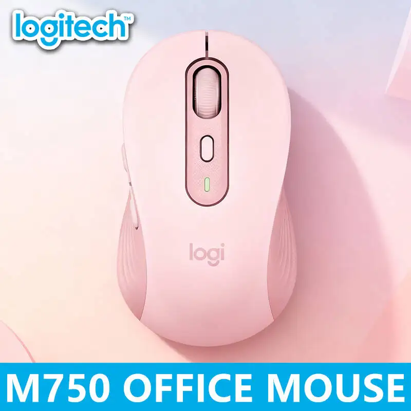 

Logitech M750/M650/M650L Wireless Vertical Mouse - Wrist-Friendly Shape, Silent Clicks, USB Receiver + Bluetooth for Devices