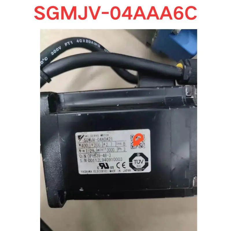 Used OEM disassembled parts SGMJV-04AAA6C servo motor Functional test OK