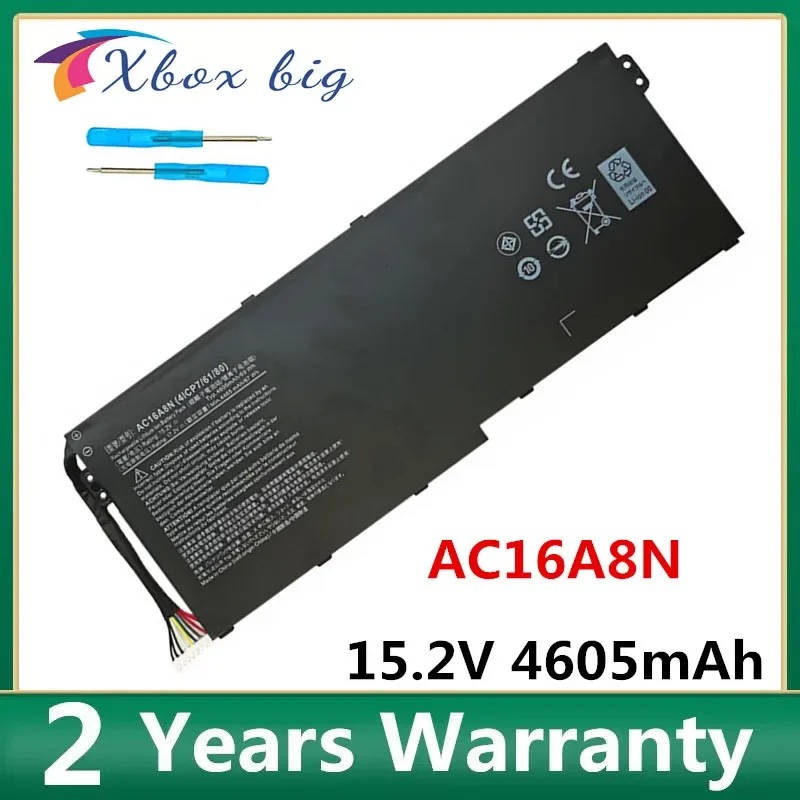 

AC16A8N Laptop Battery for Acer Aspire V17 V15 Nitro VN7-593G VN7-793G VN7-793G-73YP 78E3 VN7-793 717L 4ICP7/61/80 15.2V 4605mAh