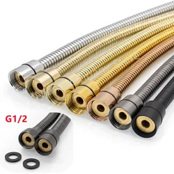 1.5M Black/Grey/Gold Shower Hose for Bath Handheld Shower Head Fittings Explosion-Proof Bath Tube Bathroom Flexible Shower Pipe