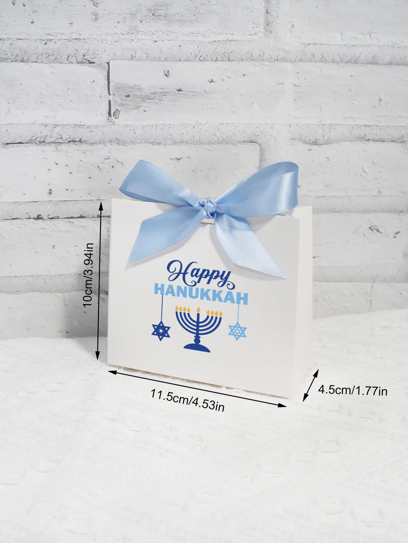 10/20/50pcs Happy Hanukkah， Jewish Hanukkah Festival Candlestick Happy New Year Candy Box, Gift Box Candy Box