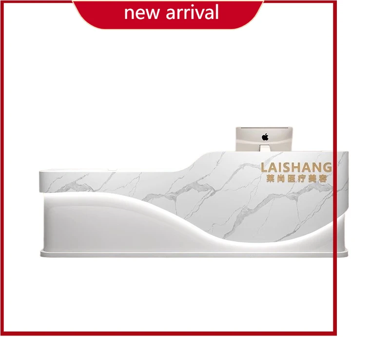 

BJ Salon Paint Front Desk Clothing Store Clinic Reception Desk Simple Beauty Salon Cashier Desk Hair