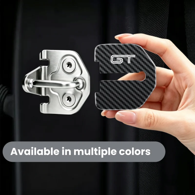 Stainless Steel Car Door Lock Anti-rust Cover for Ford GT Mustang Fiesta Focus Mondeo Kuga F150 Transit Protective Case Buckle