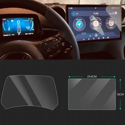 For BYD Dolphin 2023 2024 Car GPS Navigation Protective Film LCD Screen Tempered Glass Protector Anti-scratch Film Fitting