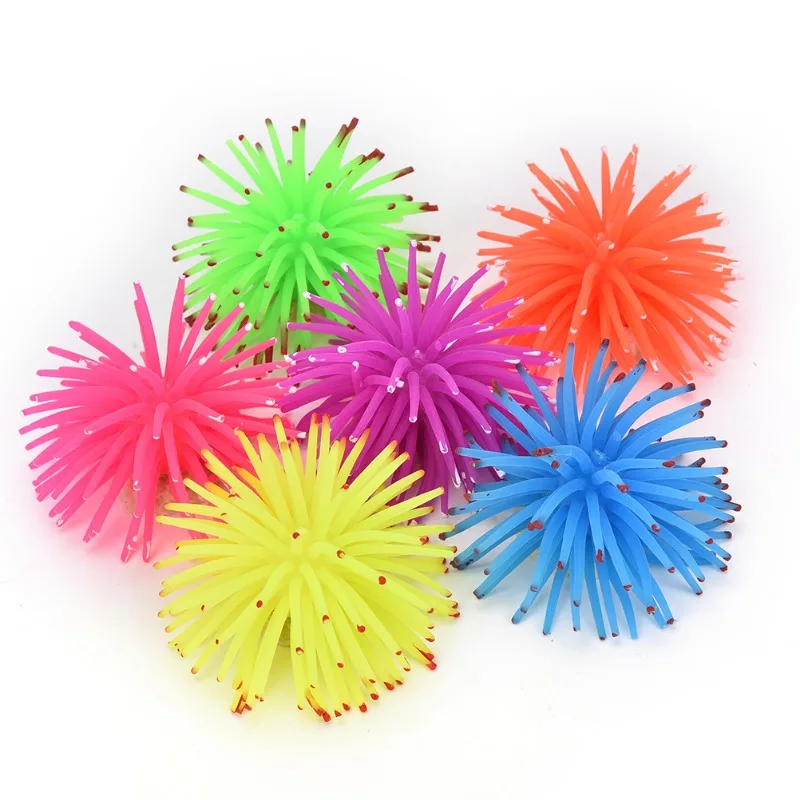 Luminous Simulation Sea Anemone Sea Urchin Silicone Color Coral Plant Aquarium Fish Tank Landscaping Decoration Home Ornaments