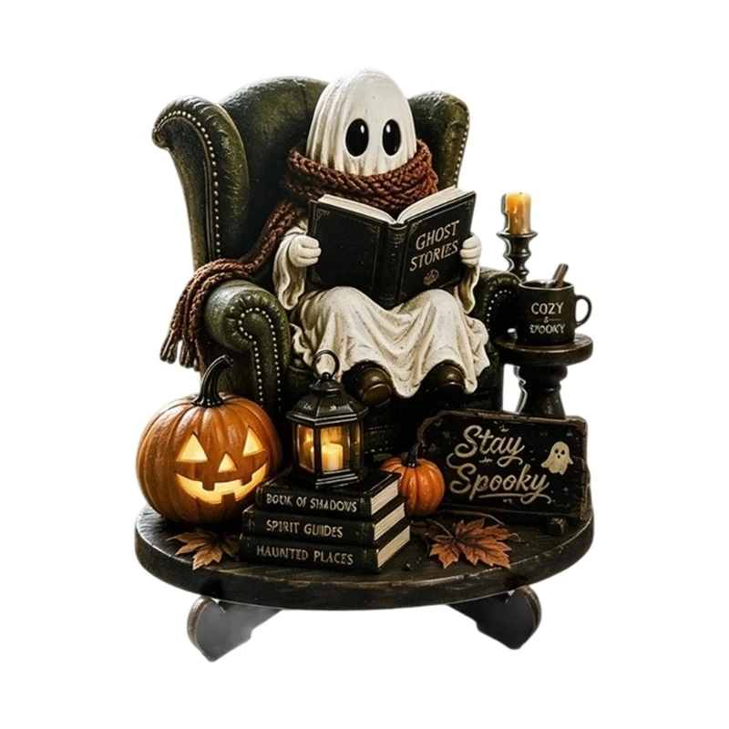 Fall Halloween Wooden Spirit Sign for Shelfside Reading Room Accent best sale