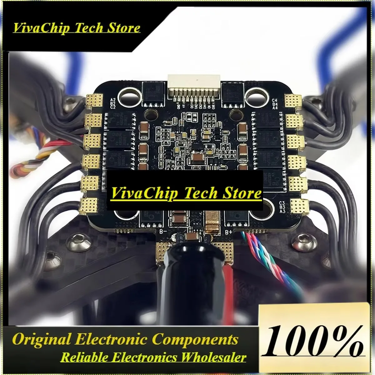ViVaS New 4-in-1 AM32-80A Power Module Connector For Pix Crossflight Flight Controller Replacement With Connect Cable Parts
