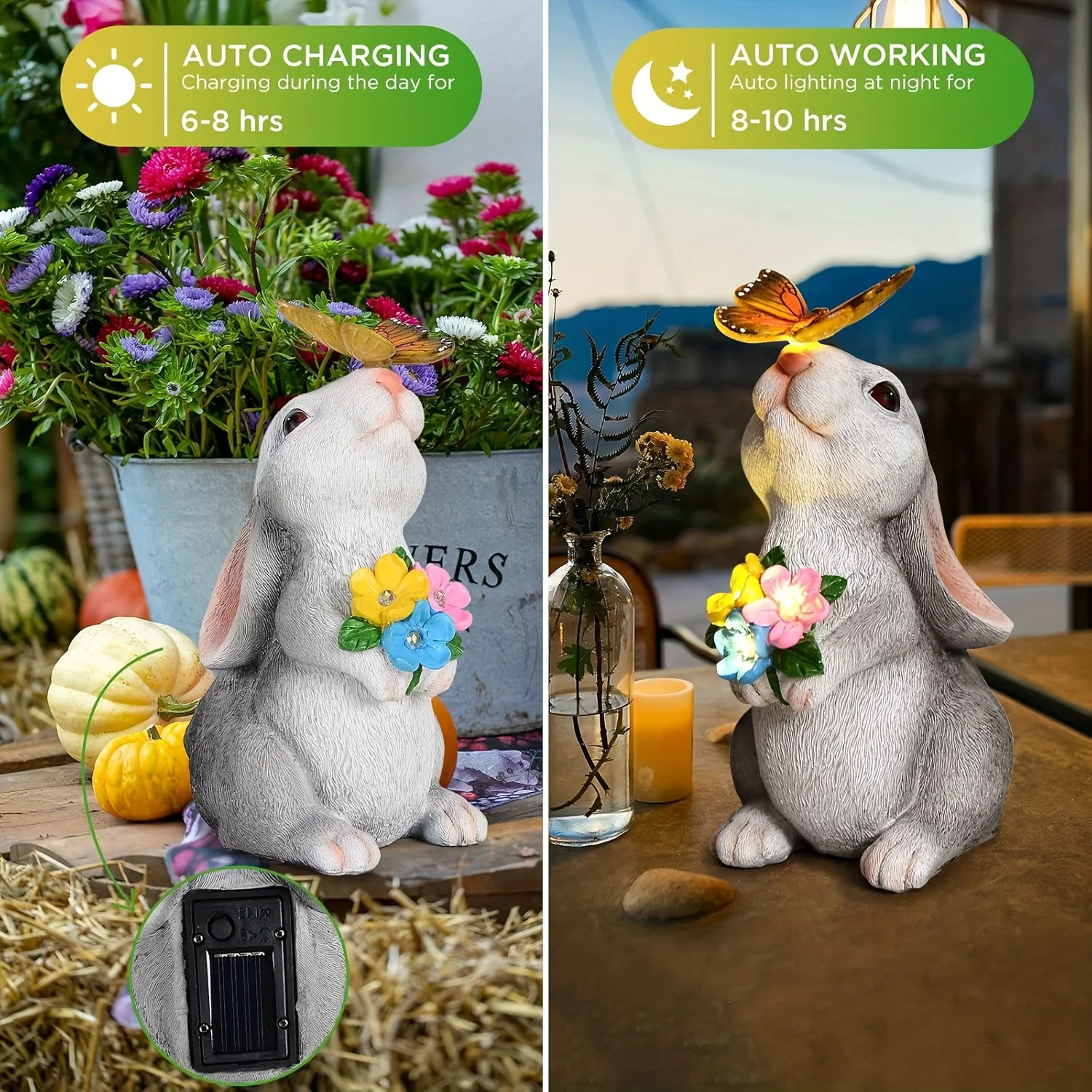 

1 шт. уличные садовые статуэтки, садовые светильники в виде кошек, солнечные садовые светильники в виде кошек, креативные подарочные украшения для газона, милые статуэтки кошек