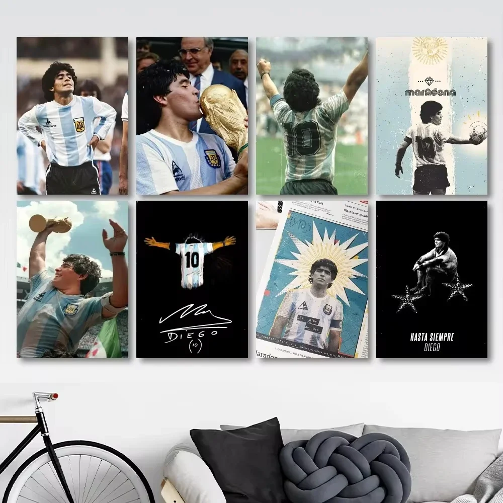 Diego Armando Maradona Poster Prints Wall Decals Sticker Pictures Canvas Painting for Living Room Home Decoration  Perfect Wall