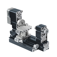 High Power 60W Powerful Mini Metal DIY Rotating Lathe Machine Tools with Base 12000 rpm for Wood Soft Metals Plexiglass Plastic