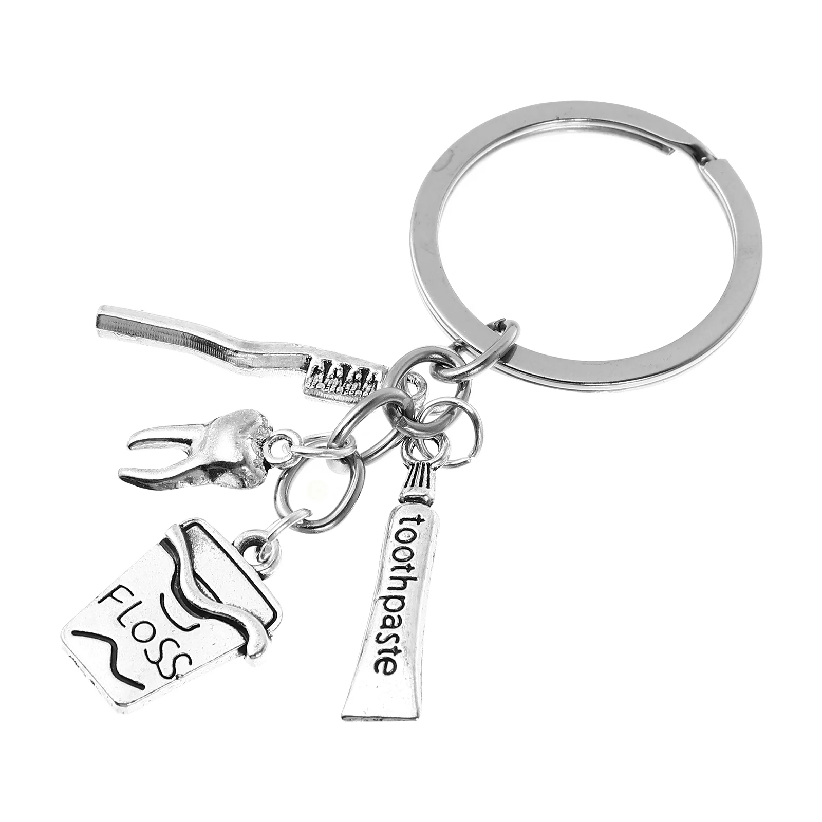 Keychain Toothbrush Keyring Toothbrushes Jewelry Toothpaste Creative Father Wristlet