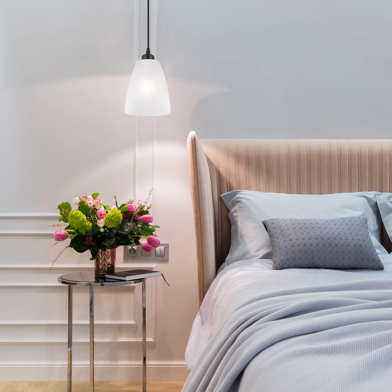 

Simple Plastic Lampshade for Table Floor Hanging Wall Lamps Replacement Light Cover Home Decor Bedroom Living Room Desk Bedside