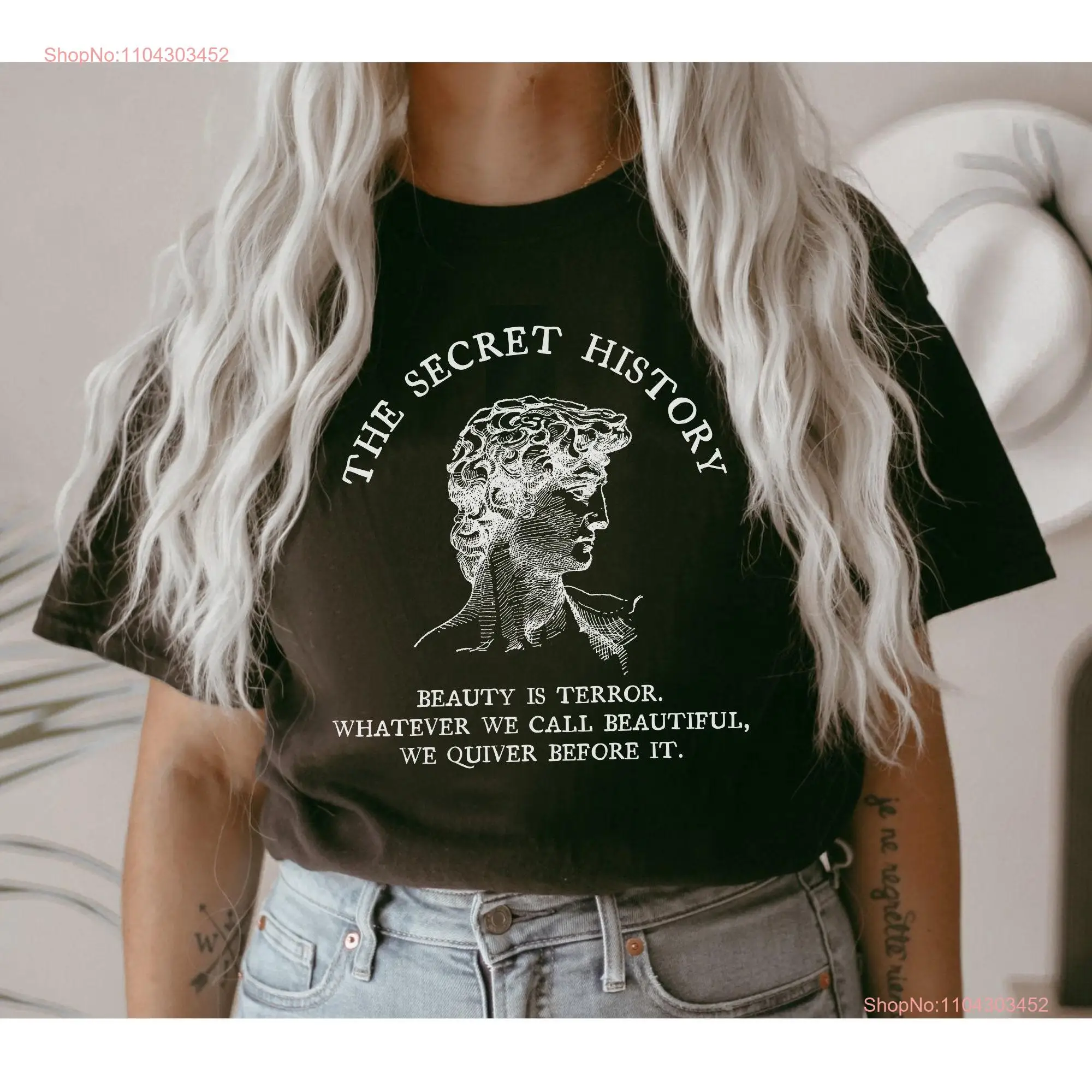 The Secret History T Shirt PoeT Greek Mythology Dark Academia Clothing Literary Dead Poets Society Reading Bookish