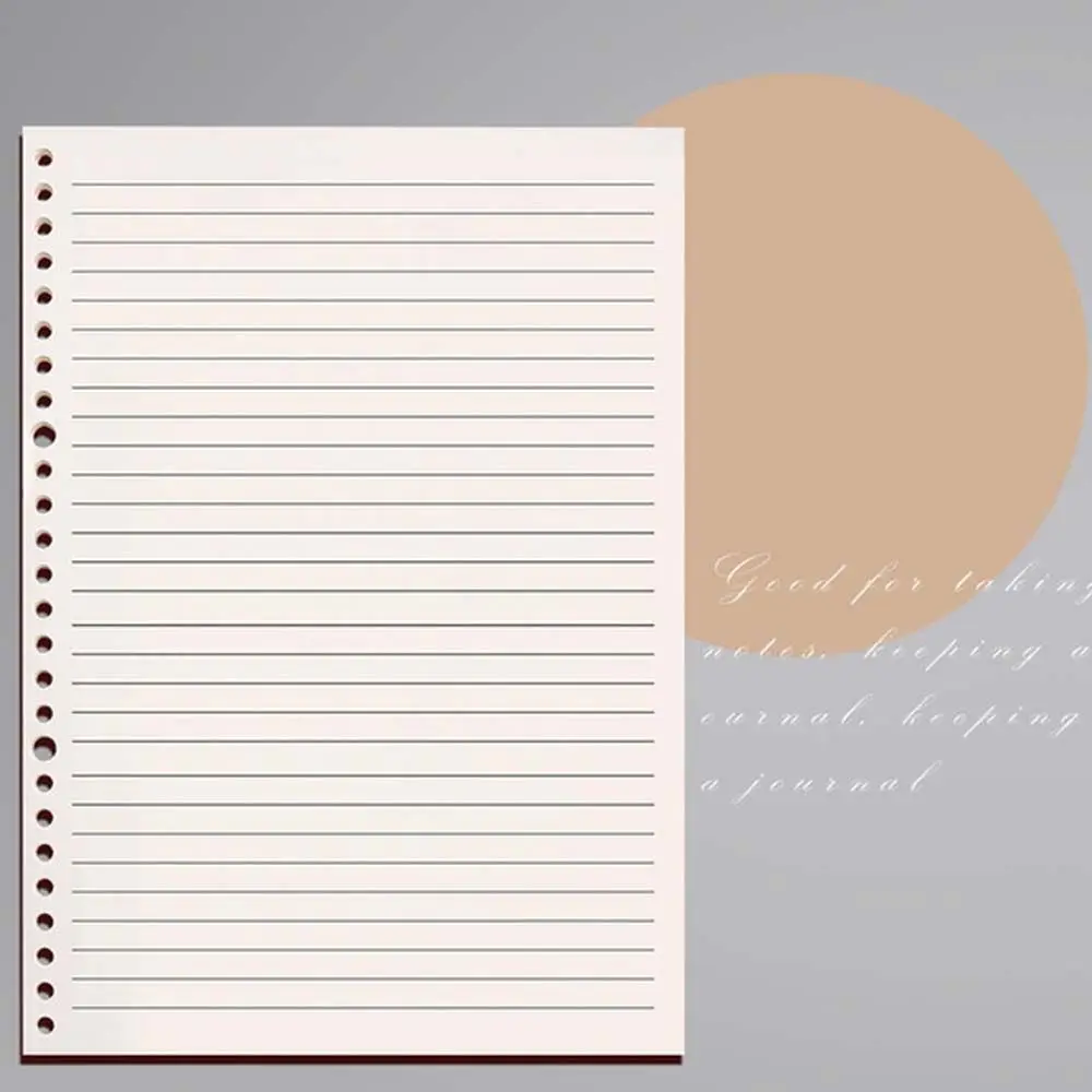 

Line Schedule Grid Paper Stationery Refill Spiral Binder Diary Notepad Page Planner Inner Core Paper Loose Leaf Notebook