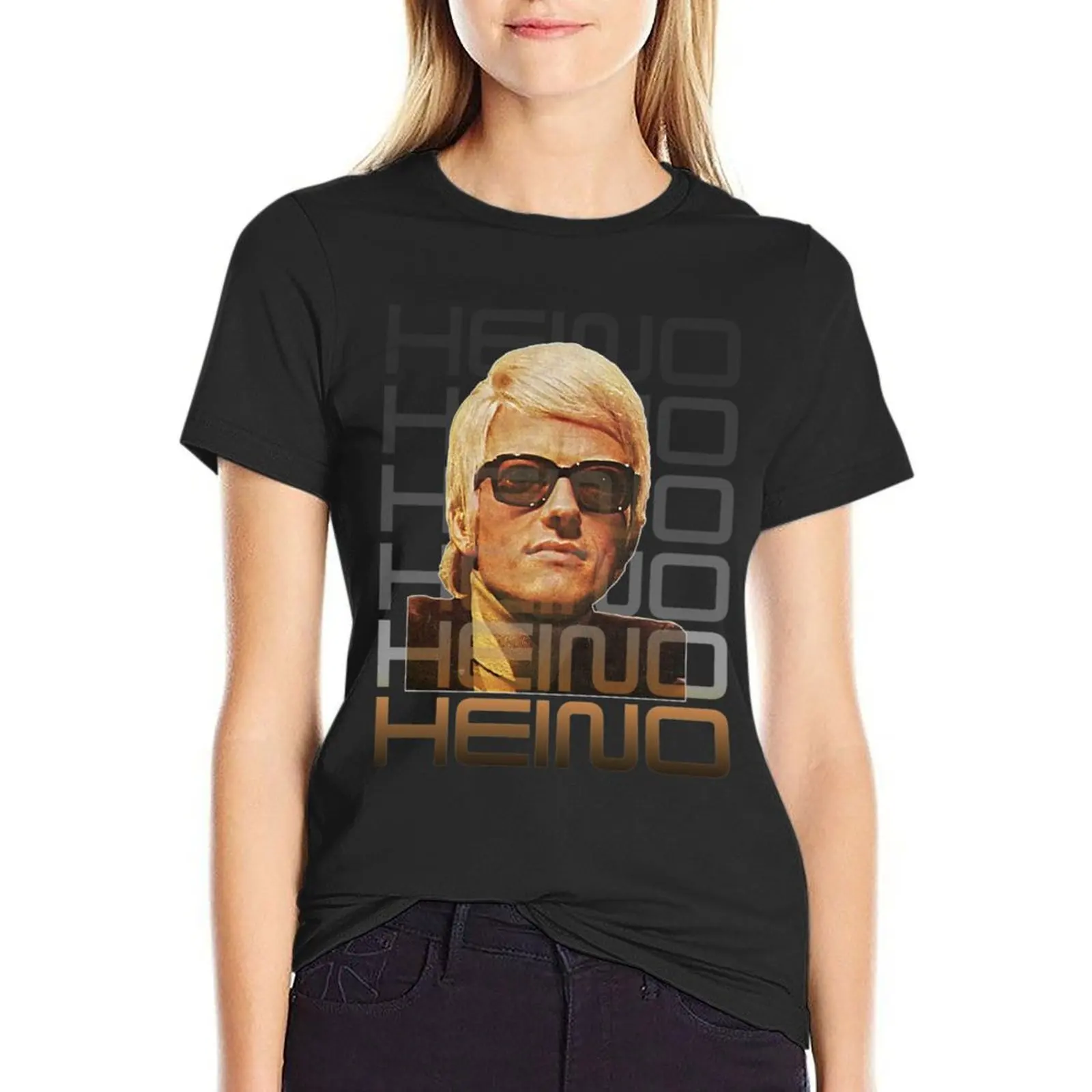 Retro Heino Tribute Art - Volksmusik Icon T-Shirt blanks aesthetic clothes anime plain t-shirt dress for Women graphic