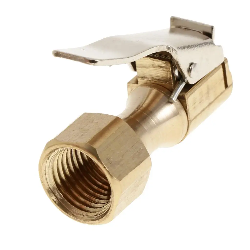 1/4 '' NPT Clip On Auto Tire Inflator Valve Plug Air Chuck Nozzle Made of Brass