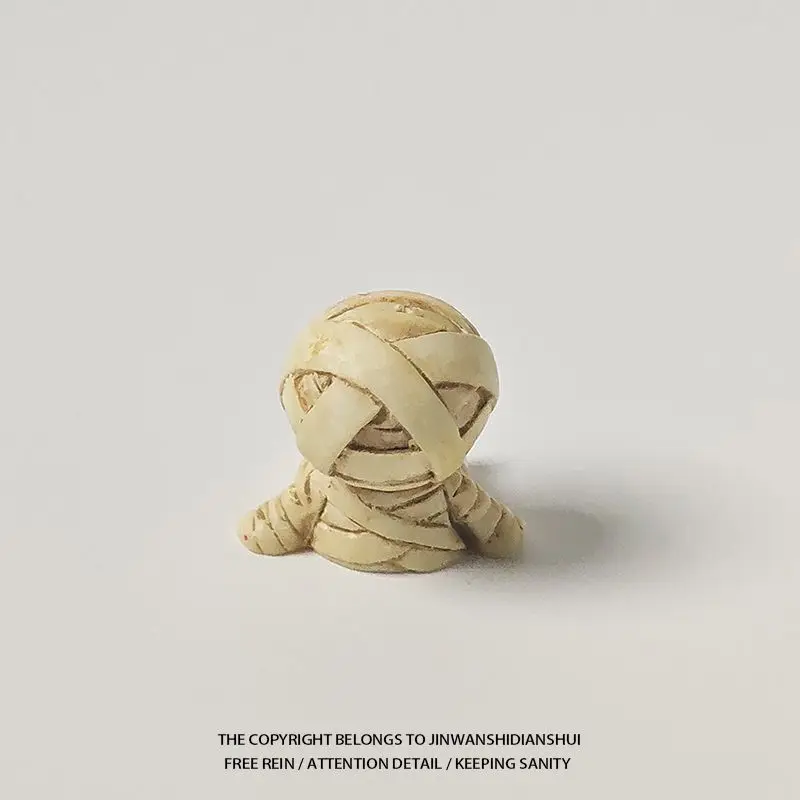 Slacker momie drôle résine Statue paresseux faisant rien décor de bureau sarcophage ennuyé modèle Miniature Halloween idée cadeau