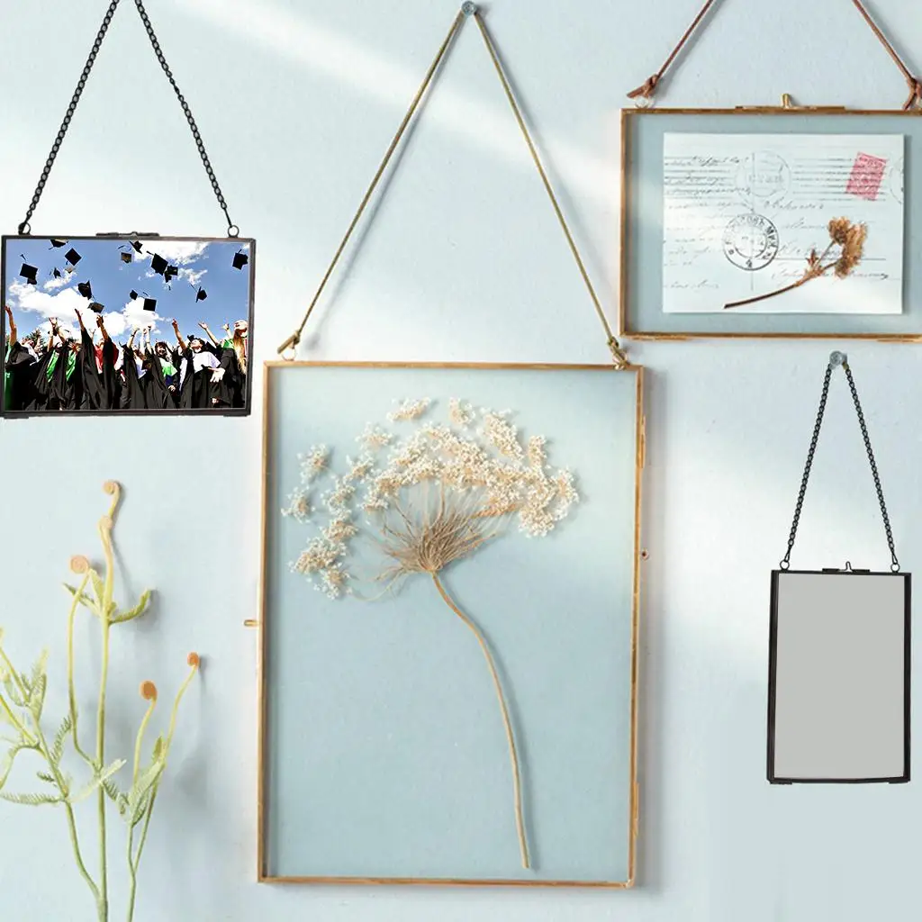 Decorative Double Sided Glass Photo Frame
