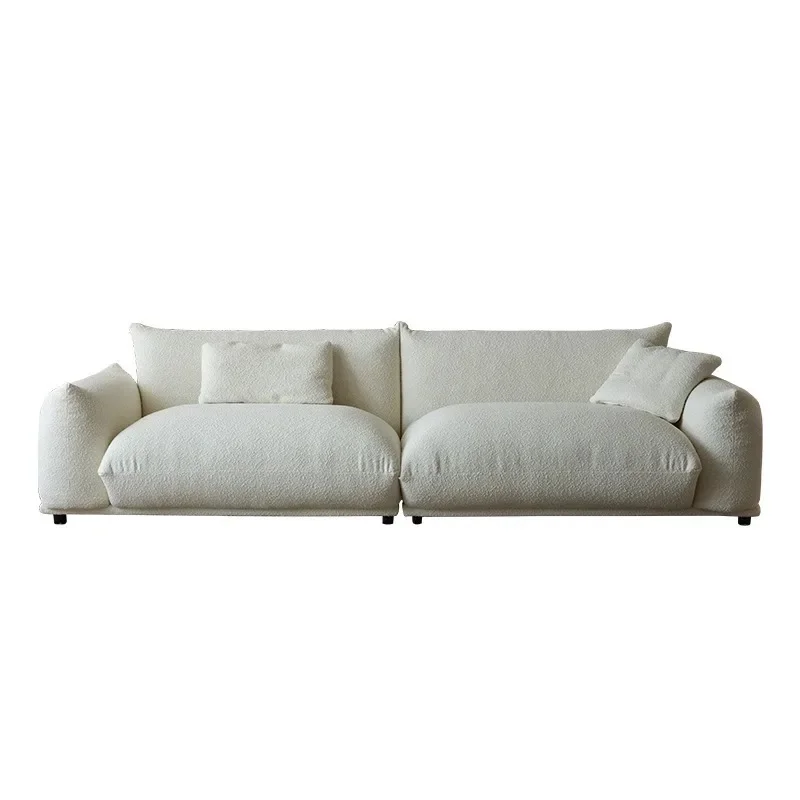 

French antique sofa household three-person living room modern simplicity
