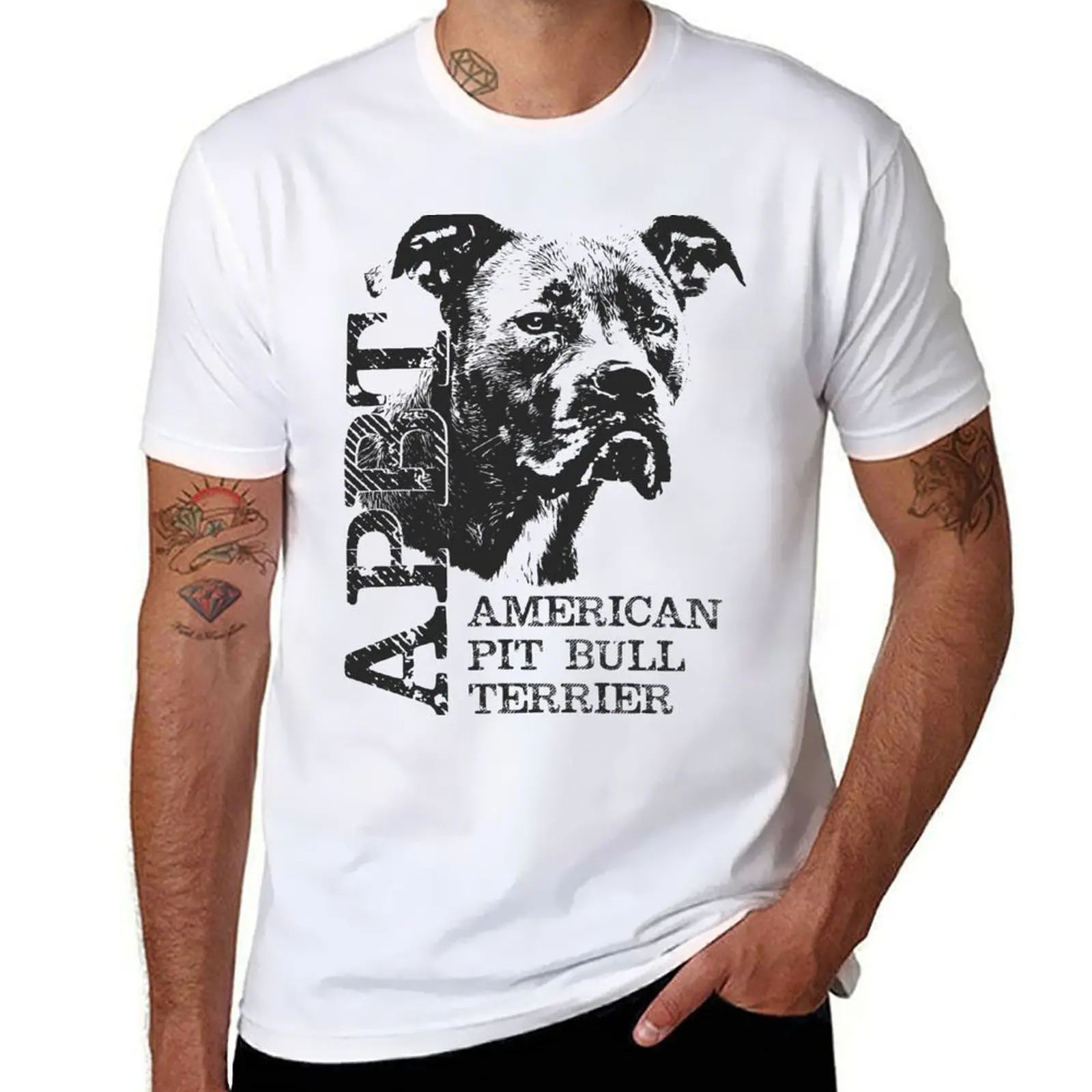 

American Pit Bull Terrier T-Shirt t shirts designer men t shirt cotton 100% T-Shirt