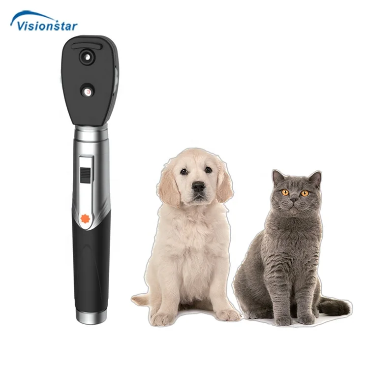 Handheld Portable Medical Eye Examination Direct Illumination LED Veterinary Ophthalmoscope