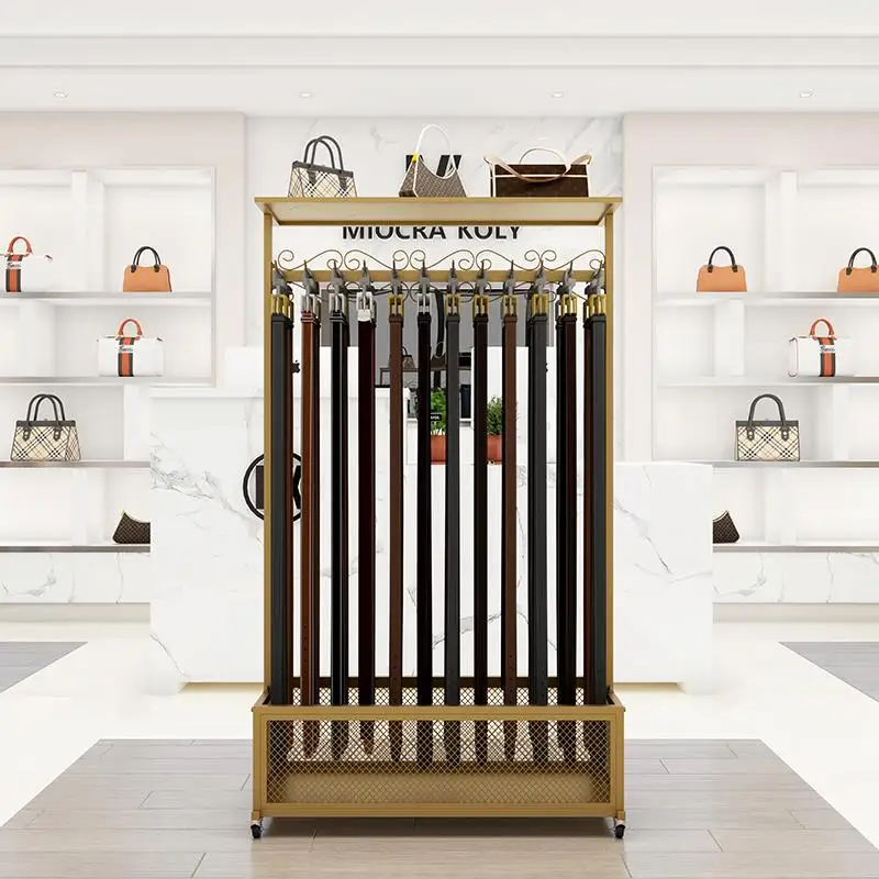Belt display rack Clothing store window Leather goods display rack Rotatably removable Metal double-sided plus plate belt rack