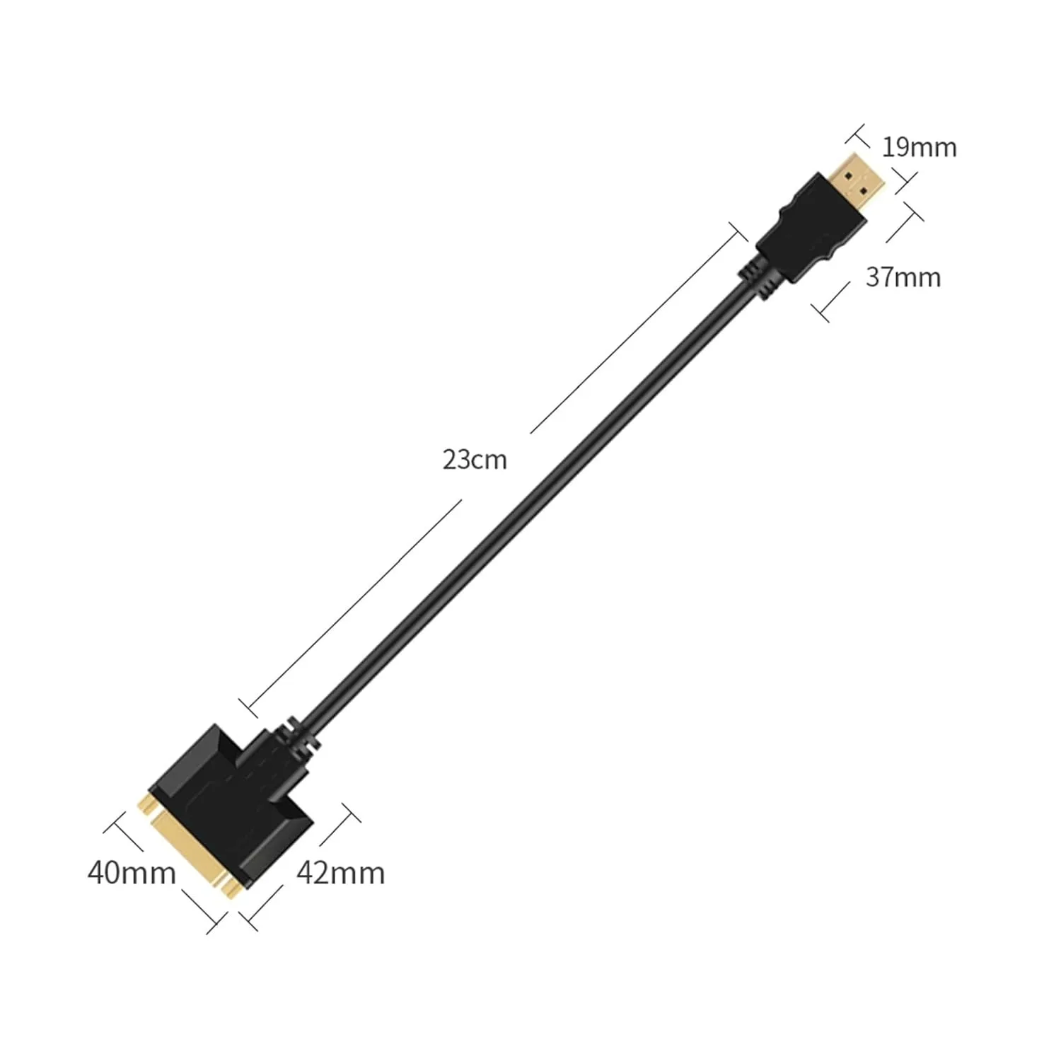 0,3M 1080P HDMI-compatibel naar DVI-adapter Bidirectionele DVI 24+1/24+5 Pin naar HD-kabel voor Xbox PS4/3 PC Grafische kaartmonitor