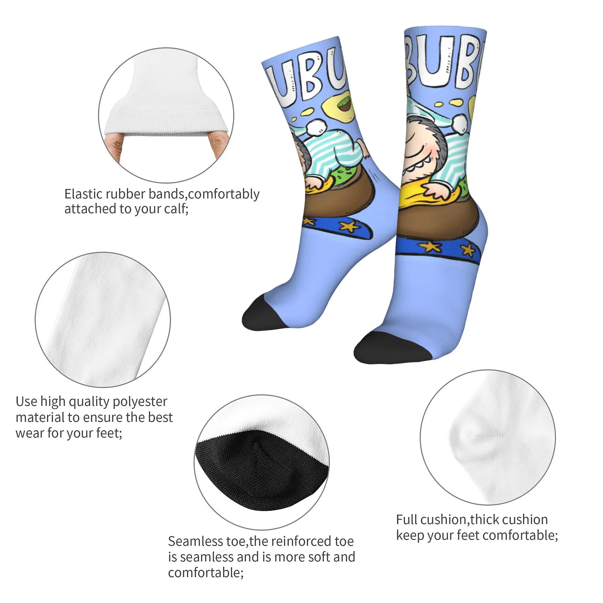 Cozy Women Men Socks labubu doll cute kawaii Accessories Warm  Sport Socks All Seasons