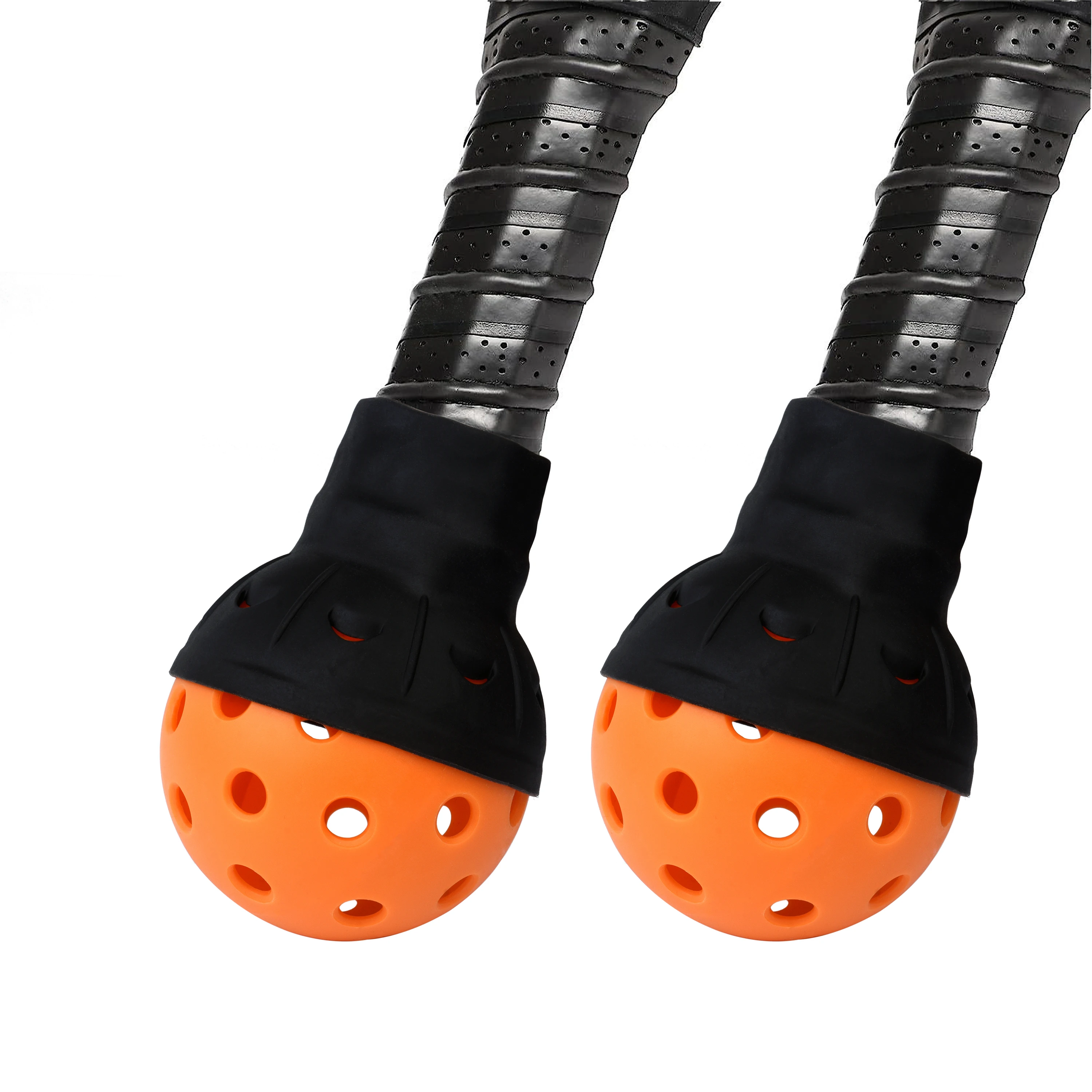 

Силиконовый держатель для мячей для пиклбола без необходимости наклоняться, легко крепится к верху ракетки для пиклбола, 1 шт. продано