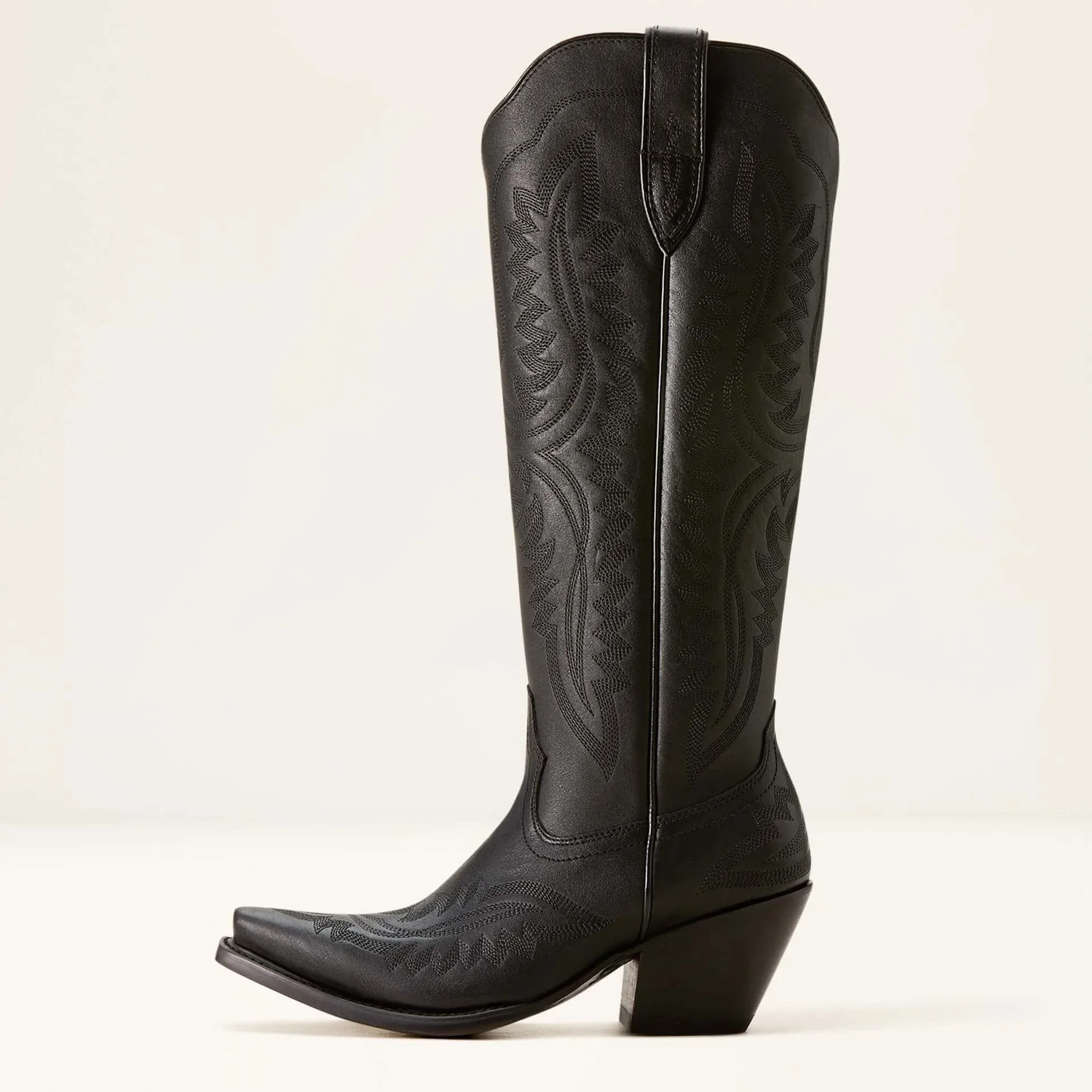 Damen Western Cowboy-Stiefel mit spitzer Zehenpartie, dicken hohen Absätzen, knielang, bestickt, Herbst, Blockabsatz, Retro-Freizeitschuhe – Detail 18