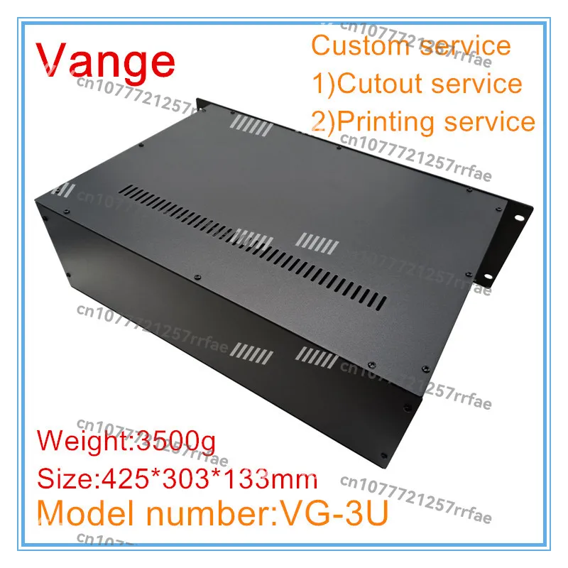 3U data center project box 425*303*133mm steel instrument enclosure housing